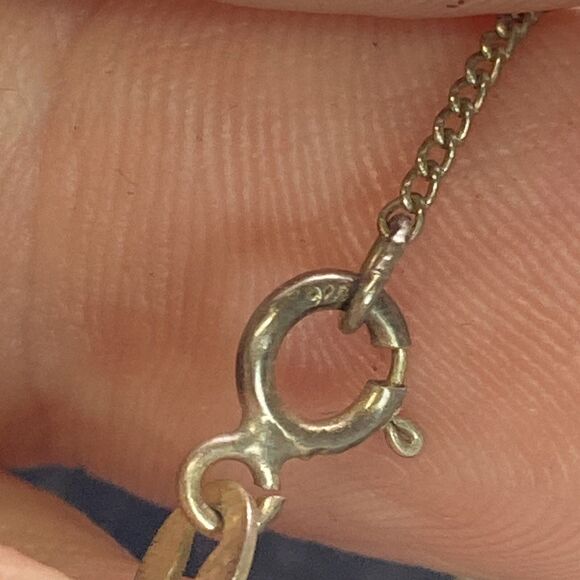 Vintage Sterling Silver Ring And Necklace Set Clear Glass Size 7 Elegant Classic - Picture 11 of 12